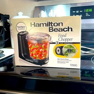 Hamilton beach food chopper 3 cup capacity – touch pad control